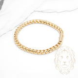 Bracelet - Or 10K jaune franco solide 6mm - BRG790