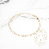 Bracelet - Or 10K jaune figaro 3.5mm - BRG773