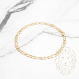 Bracelet - Or 10K jaune figaro 4.2mm - BRG774