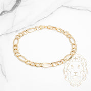 Bracelet - Or 10K jaune figaro 6.6mm - BRG777