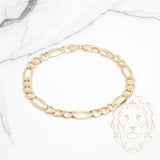 Bracelet - Or 10K jaune figaro 6.6mm - BRG777