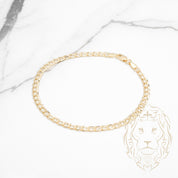 Bracelet - Or 10K jaune curb 3.6mm - BRG780