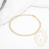 Bracelet - Or 10K jaune curb 3.6mm - BRG780