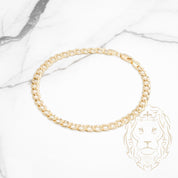 Bracelet - Or 10K jaune curb 4.9mm - BRG781