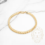 Bracelet - Or 10K jaune franco solide 4.5mm - BRG788