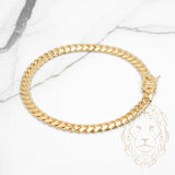 Bracelet - Or 10K jaune cuban link solide 6mm - BRG799