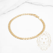 Bracelet - Or 10K jaune marin solide 4.5mm - BRG802