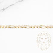 Bracelet - Or 10K jaune figaro 3.5mm - BRG773