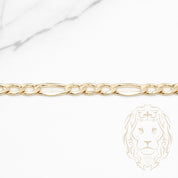 Bracelet - Or 10K jaune figaro 5.2mm - BRG775