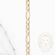 Chaîne - Or 10K jaune figaro 5.2mm - CHG912