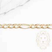 Bracelet - Or 10K jaune figaro 6.6mm - BRG777