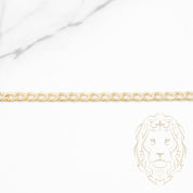 Bracelet - Or 10K jaune curb 3.6mm - BRG780