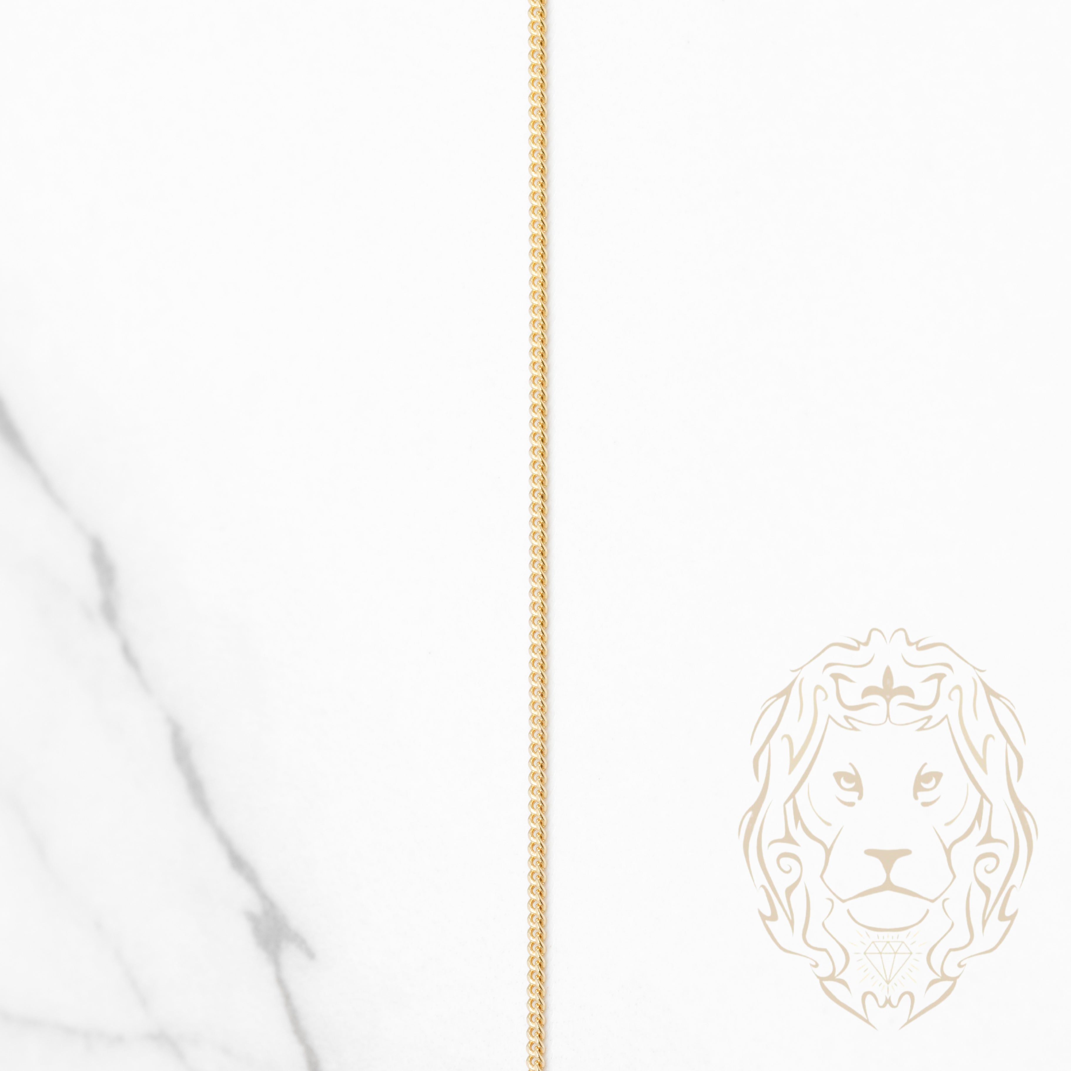 Chaîne - Or 10K jaune curb 1mm - CHG933