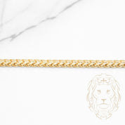 Bracelet - Or 10K jaune franco solide 3mm - BRG786