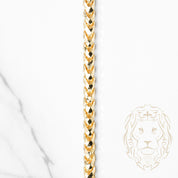 Chaîne - Or 10K jaune pineapple franco solide coupe diamant 4mm - CHG950