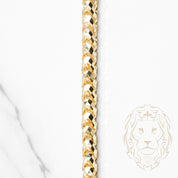 Chaîne - Or 10K jaune pineapple franco solide coupe diamant 5mm - CHG951