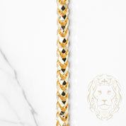 Chaîne - Or 10K jaune pineapple franco solide coupe diamant 6mm - CHG952