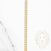 Chaîne - Or 10K jaune cuban link solide 3.2mm - CHG961