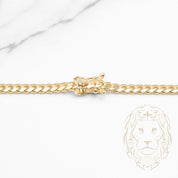 Chaîne - Or 10K jaune cuban link solide 3.85mm - CHG962