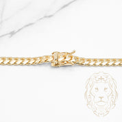 Chaîne - Or 10K jaune cuban link solide 5mm - CHG963