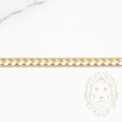 Bracelet - Or 10K jaune cuban link solide 5mm - BRG798