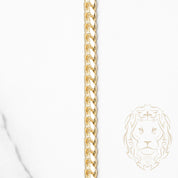 Chaîne - Or 10K jaune cuban link solide 5mm - CHG963