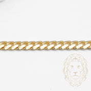 Bracelet - Or 10K jaune cuban link solide 6mm - BRG799