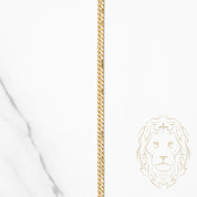 Chaîne - Or 10K jaune double curb solide 2.5mm - CHG971