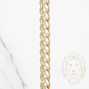 Chaîne - Or 10K jaune curb solide 8.6mm - CHG977