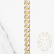 Chaîne - Or 10K jaune curb solide 7.6mm - CHG976