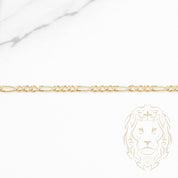 Bracelet - Or 10K jaune figaro 2.6mm - BRG772