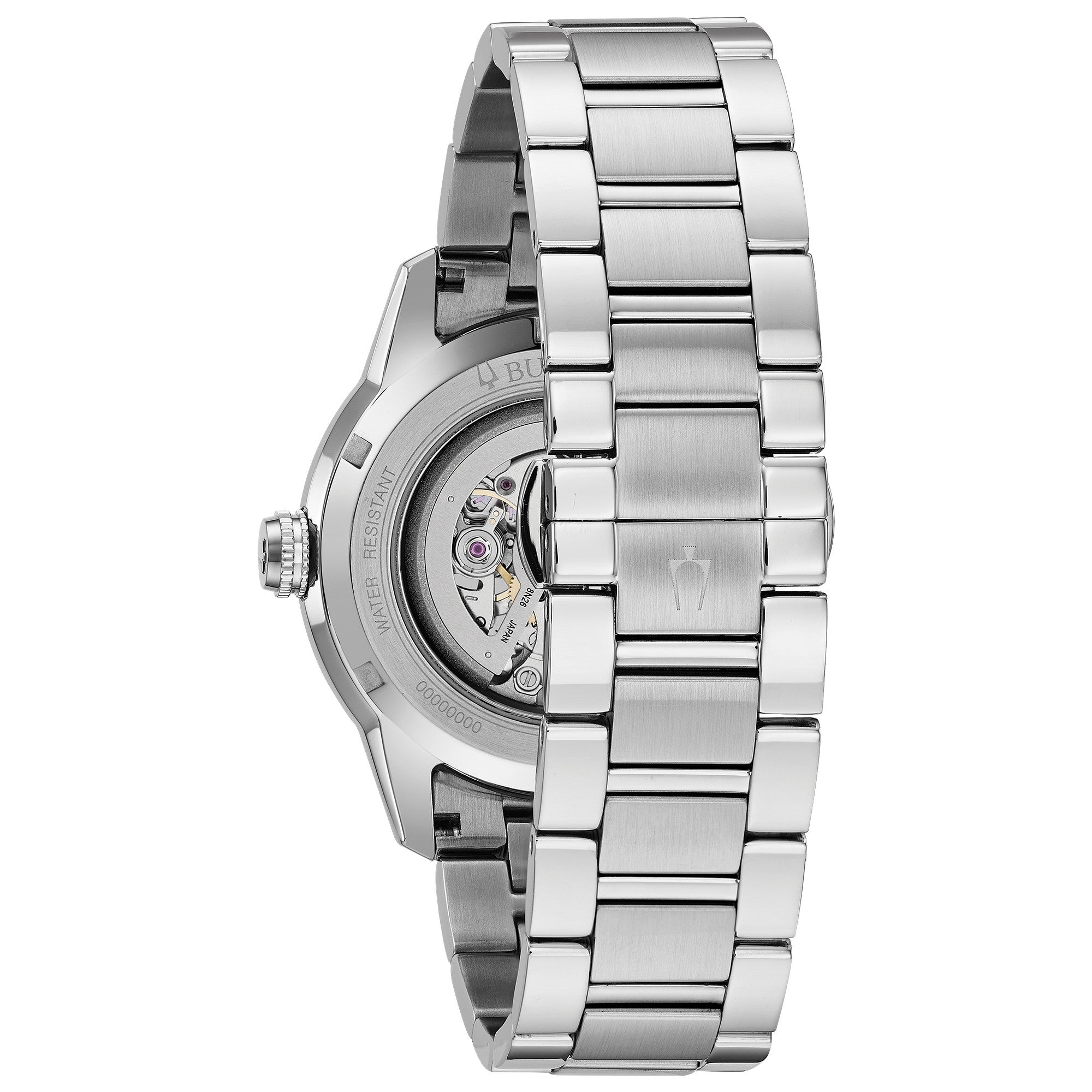 Bulova Sutton 96A208 watch, back view