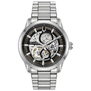Bulova Sutton 96A208 watch, black dial, front view