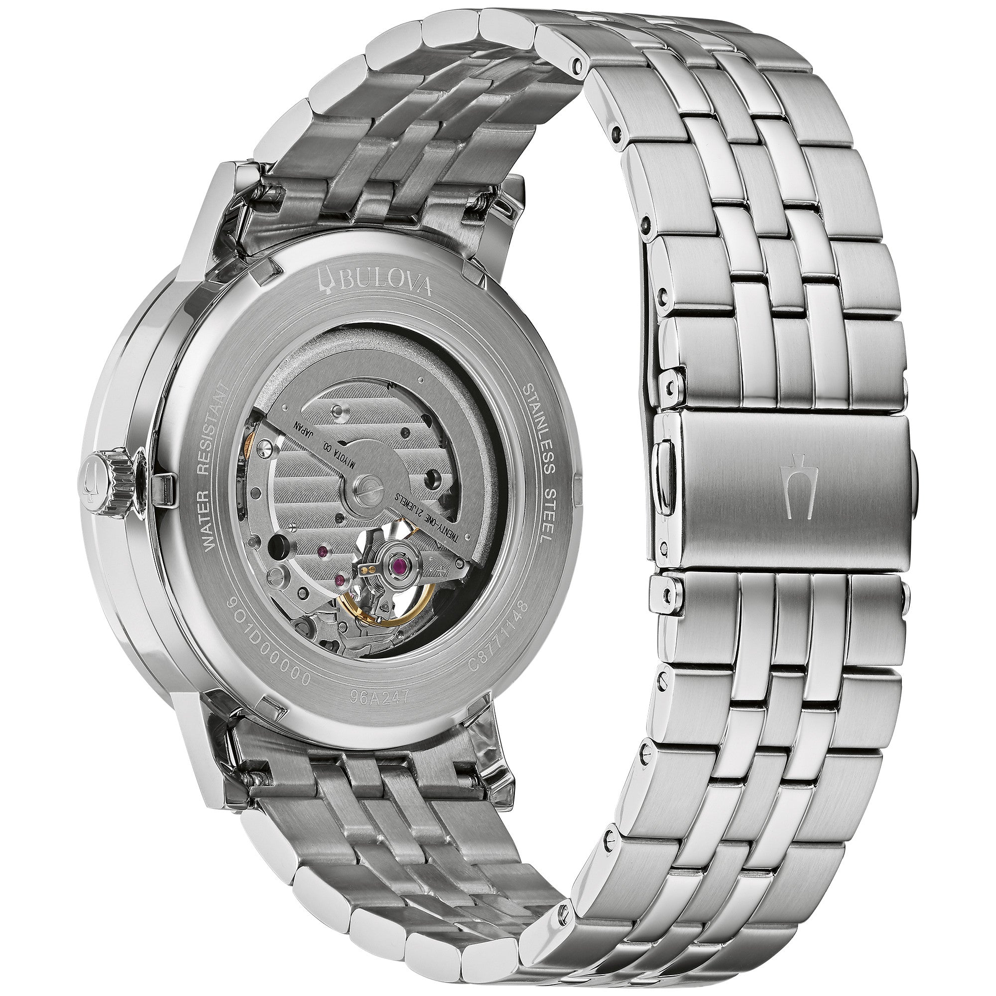 Montre Bulova American Clipper 96A247, vue de dos