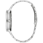 Montre Bulova American Clipper 96A247, cadran bleu, vue de profil