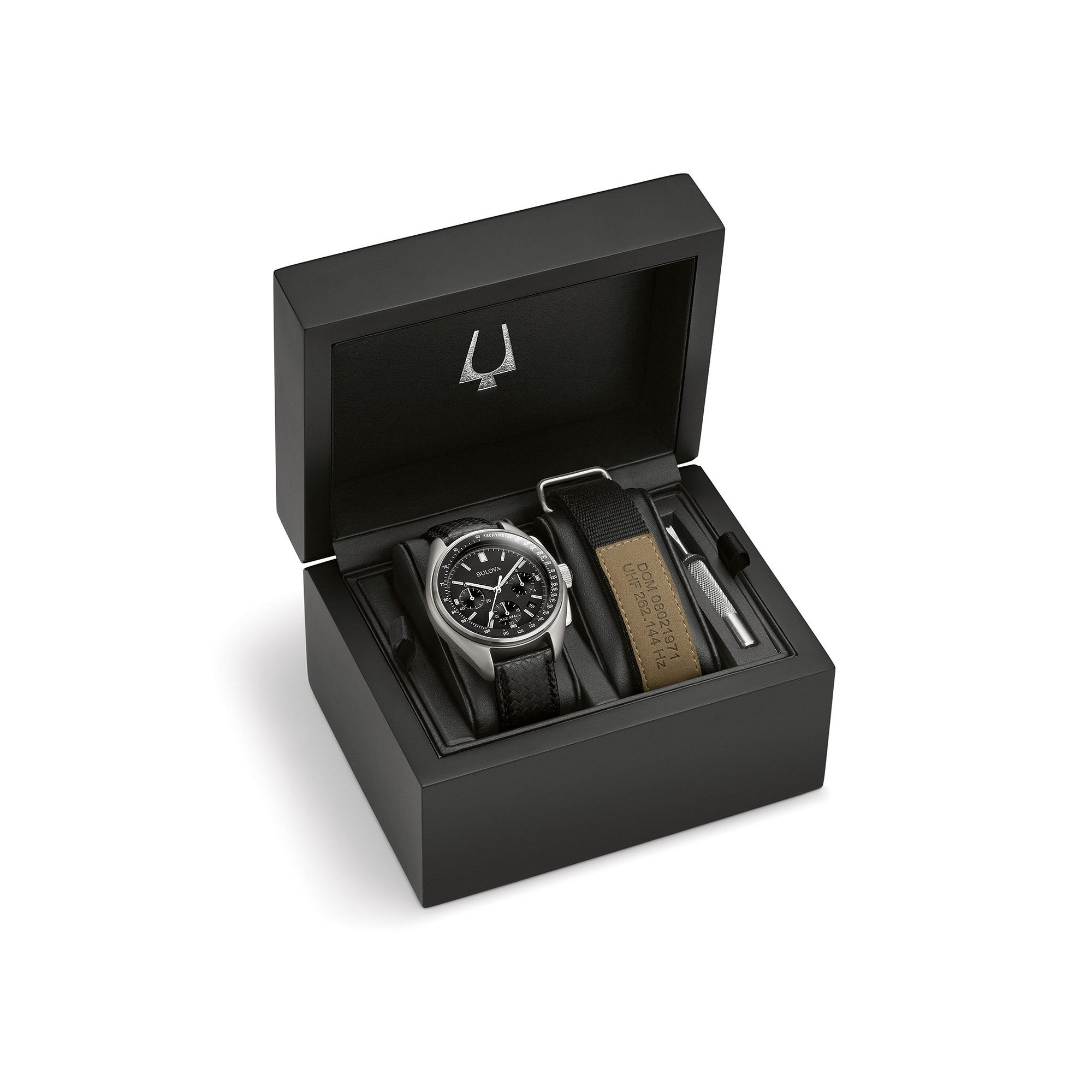 Bulova Lunar Pilot 96B251 watch, in its box