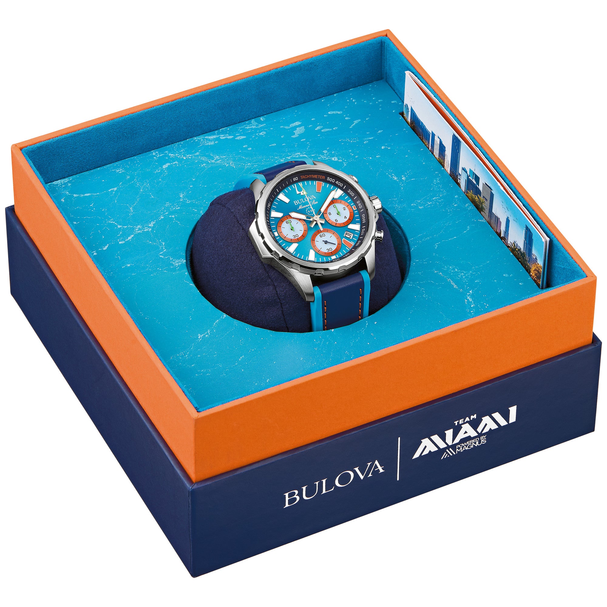 Montre Bulova Marine Star Series B E1 Team Miami 96B460, dans son coffret