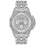 Montre Bulova Octava 96C134, cadran argent, vue de face