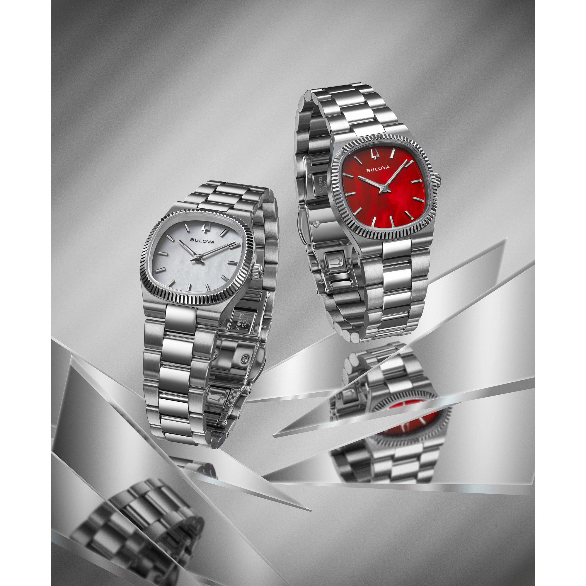 Montre Bulova Super Seville 96L353, cadran nacre, mise en situation