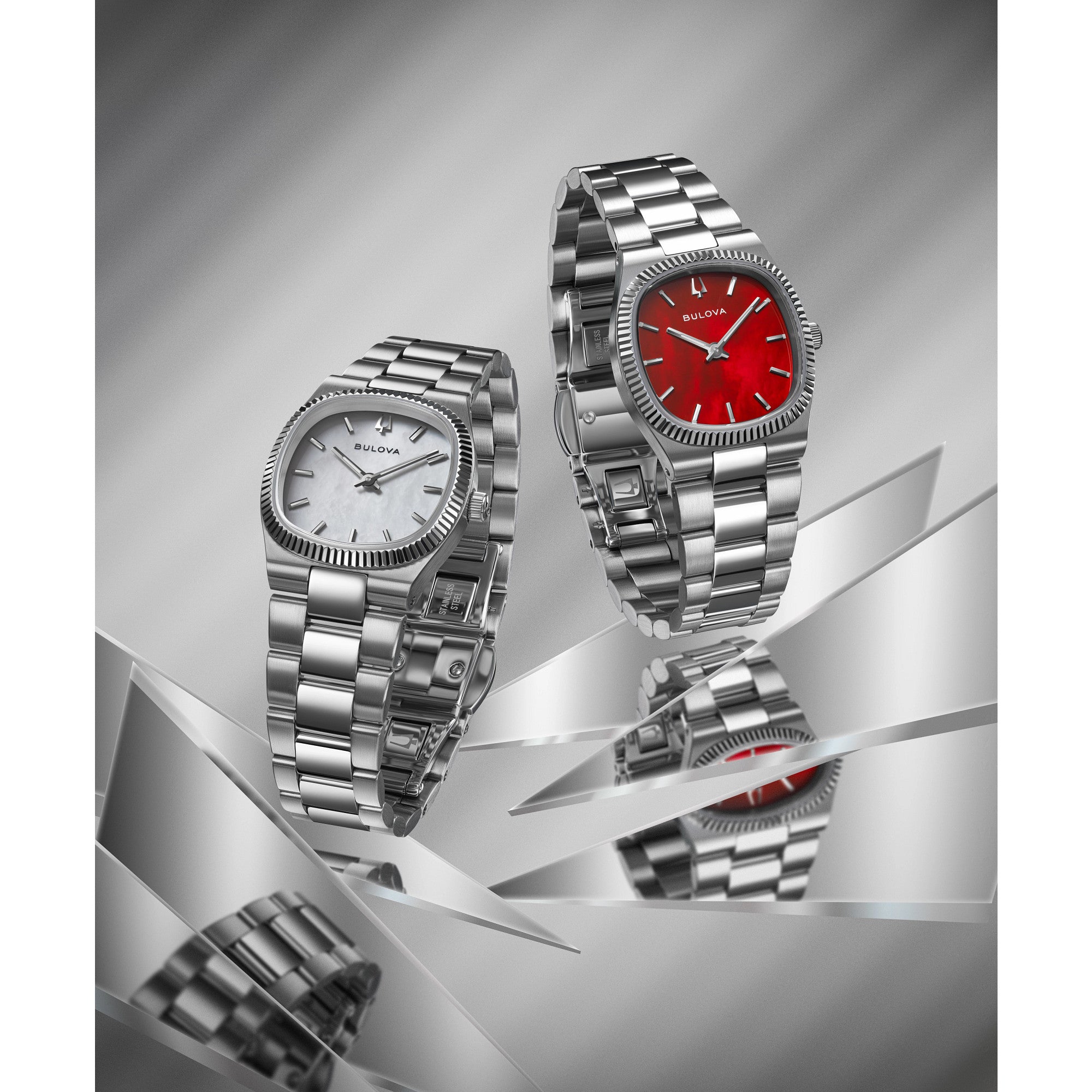 Montre Bulova Super Seville 96L353, cadran nacre, mise en situation