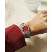 Bulova Super Seville 96L354 watch, mother-of-pearl dial, lifestyle