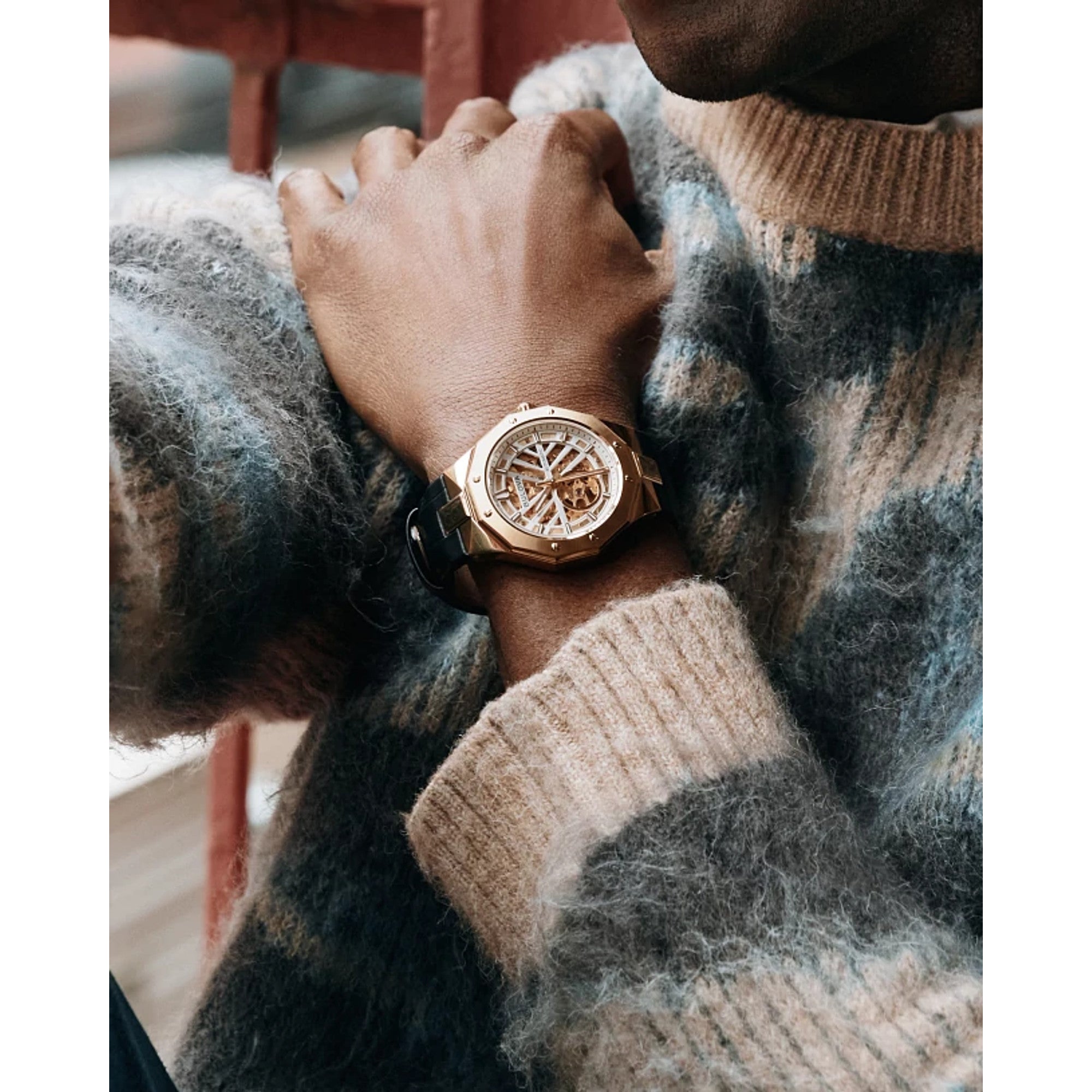 Montre Bulova Prestige 97A206, cadran argent, mise en situation