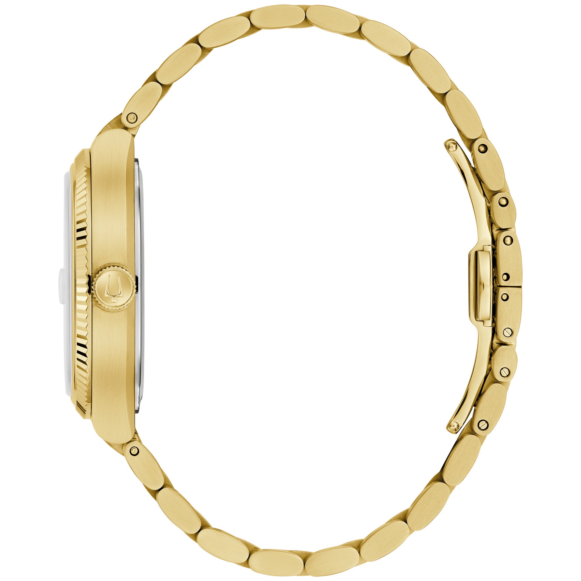 Montre Bulova Super Seville 97B223, cadran argent, vue de profil