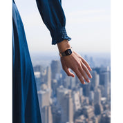 Bulova Gemini 97L164 watch, black dial, lifestyle