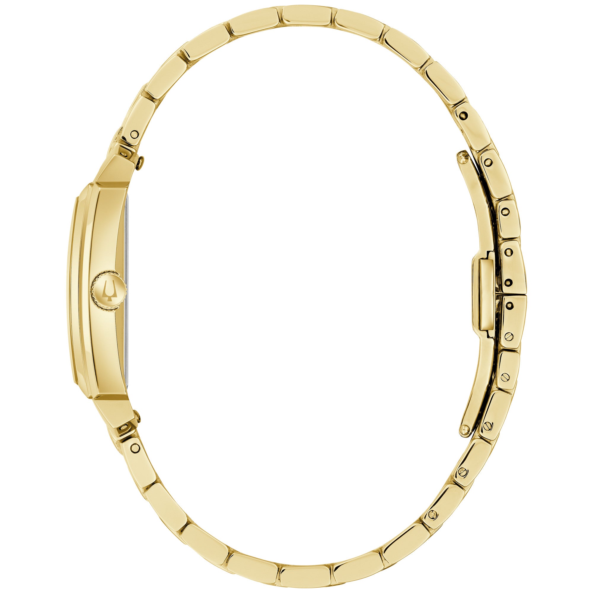 Montre Bulova Sutton 97L186, cadran blanc, vue de profil