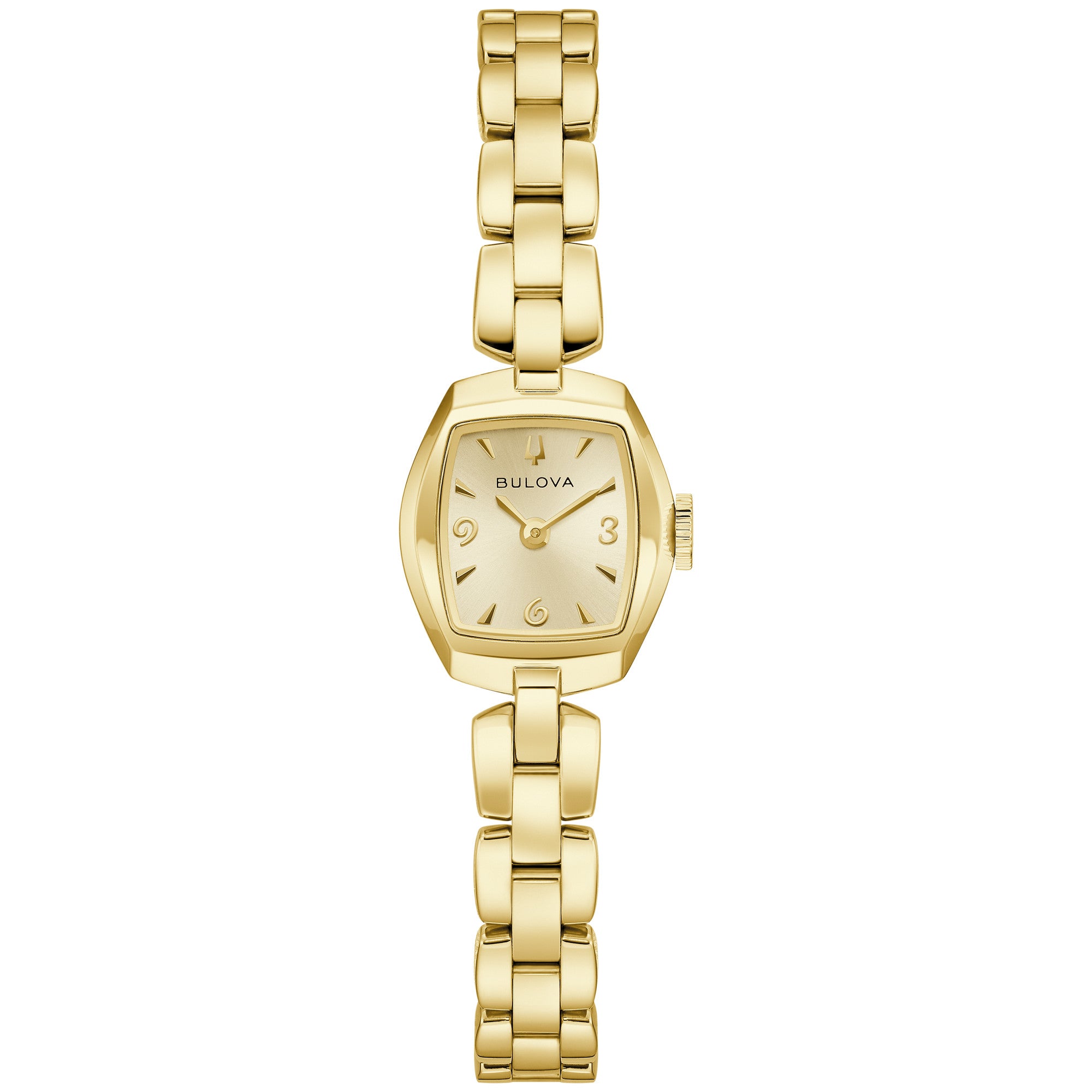 Montre Bulova Goddess of Time Jackie 97L201, cadran or, vue de face