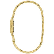 Montre Bulova Goddess of Time Sophia 97P184, cadran or, vue de profil