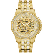 Montre Bulova Octava 98A292, cadran or, vue de face