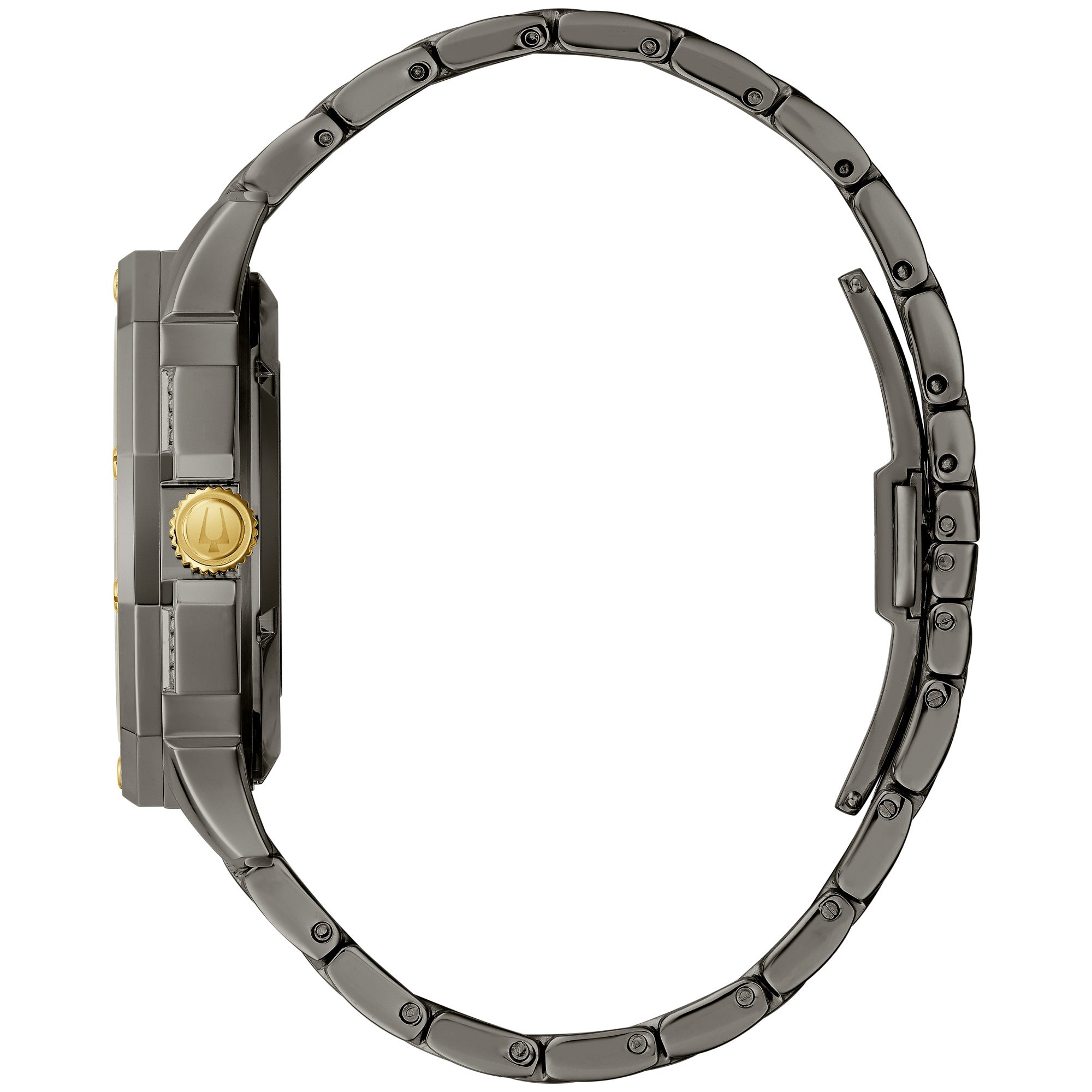 Montre Bulova Octava 98A293, cadran gris, vue de profil