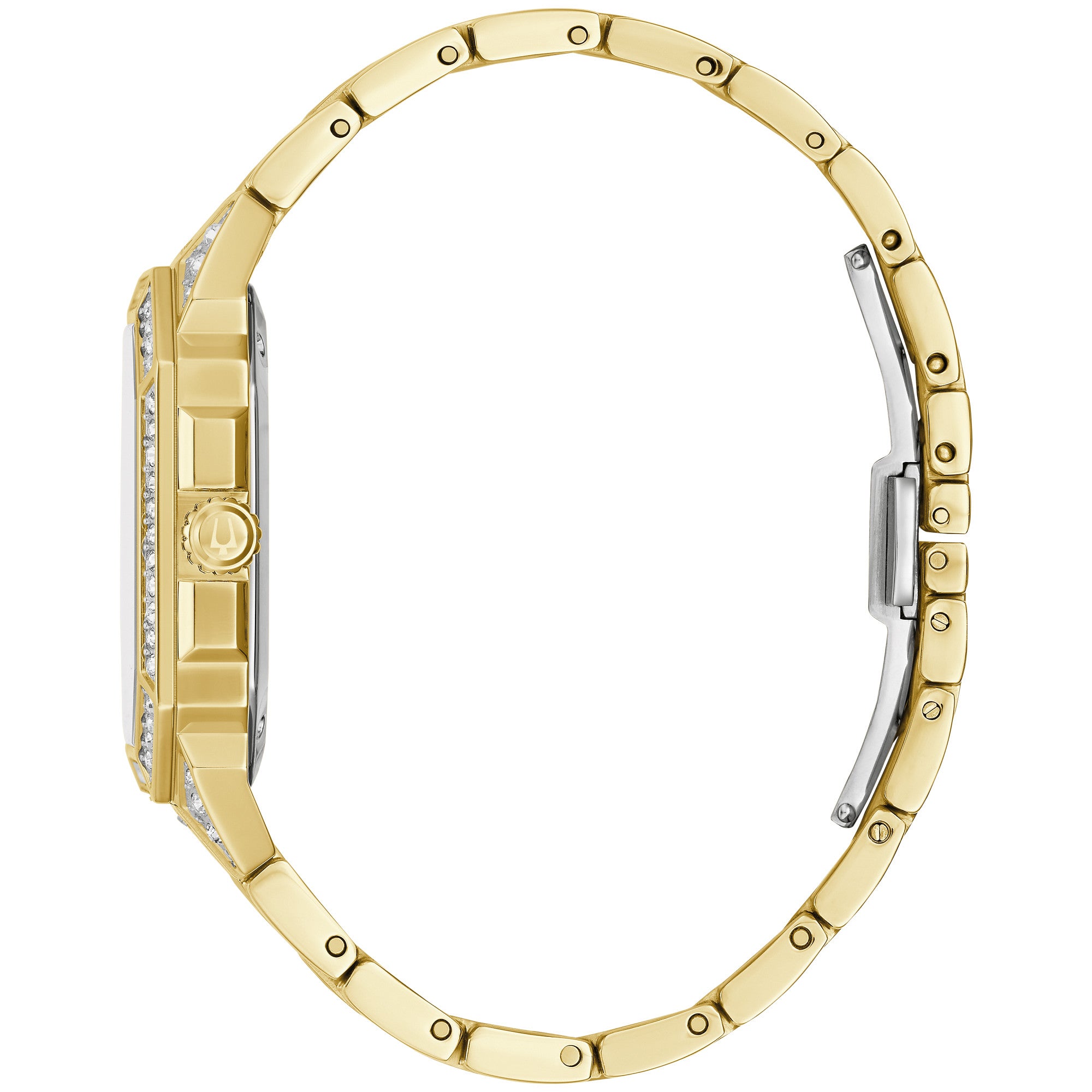 Montre Bulova Octava 98A295, cadran argent, vue de profil